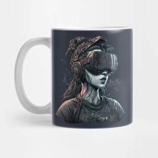 Cyberpunk VR Girl Mug